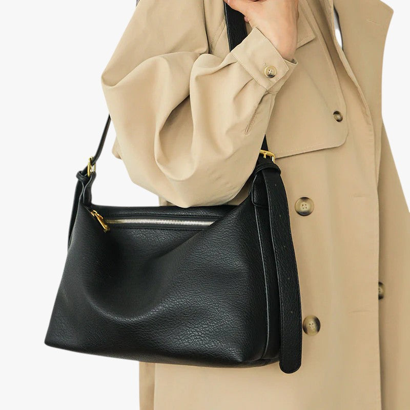Versatile Structured Crossbody Bag, 32x12x21cm