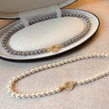Pearl Necklace Set in Two Pearl Shades