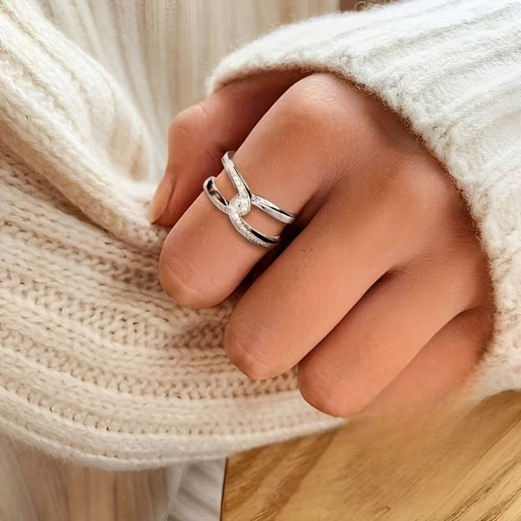 Silver-Tone Infinity Ring