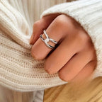 Silver-Tone Infinity Ring