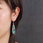 Turquoise Jasper Teardrop Earrings