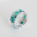 Aqua Reef Textured Ring