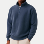 Quarter Zip Knit Jumper with a Soft and Breathable Finish
