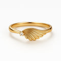 Angel Crystal Gold-Tone Ring