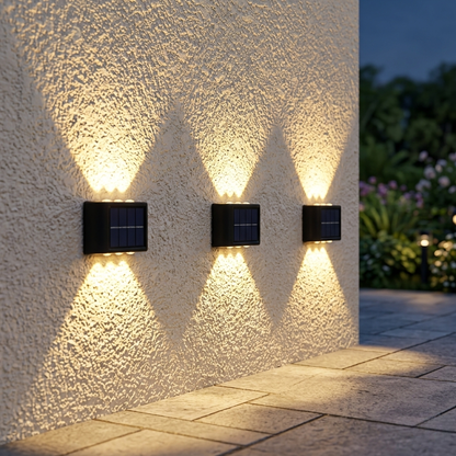 Solar Outdoor Wall Light Up Down IP65 Waterproof – Garden & Exterior Wall Lamp