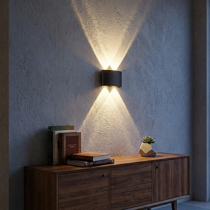 Modern LED Up Down Wall Sconce – IP65 Waterproof Indoor/Outdoor Aluminum Light