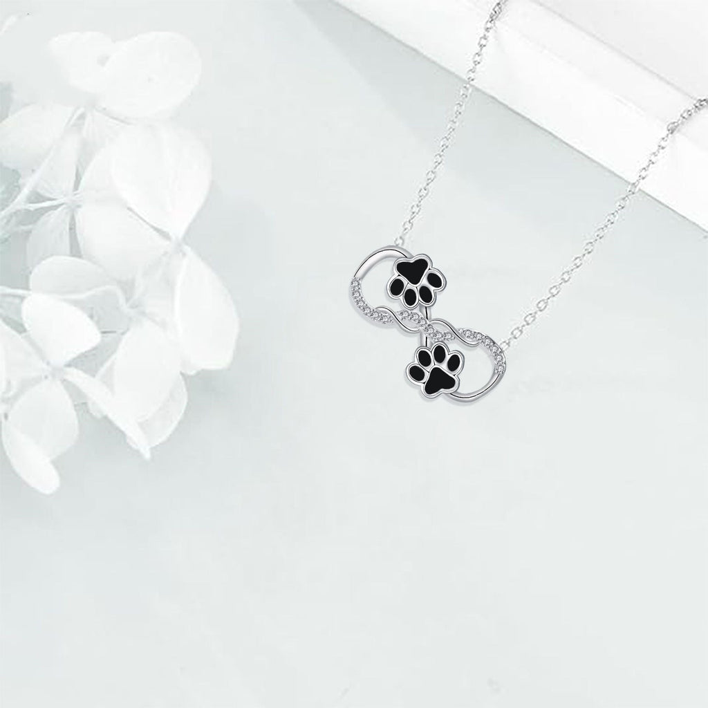 Colar com Pendente Símbolo do Infinito com Zircónias