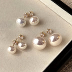 Six-Piece Semi-Round Bead Earring Set