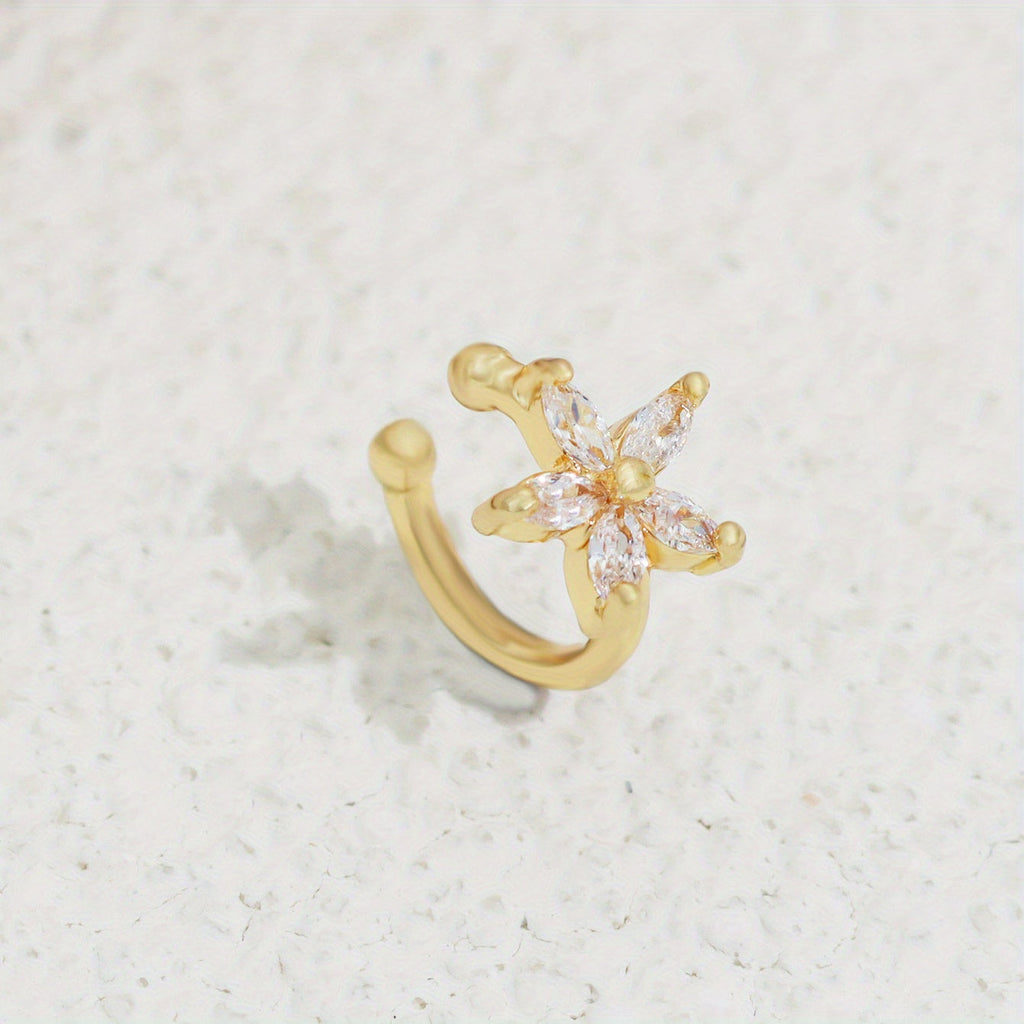 Sparkling Cubic Zirconia Ear Cuff