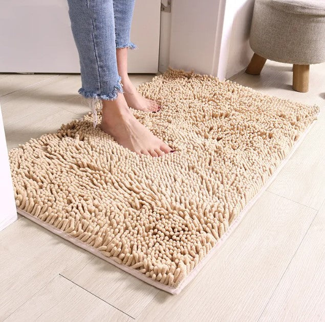 Thick Plush Microfibre Bathroom Floor Mat – Super Absorbent, Non-Slip, Multi-Size