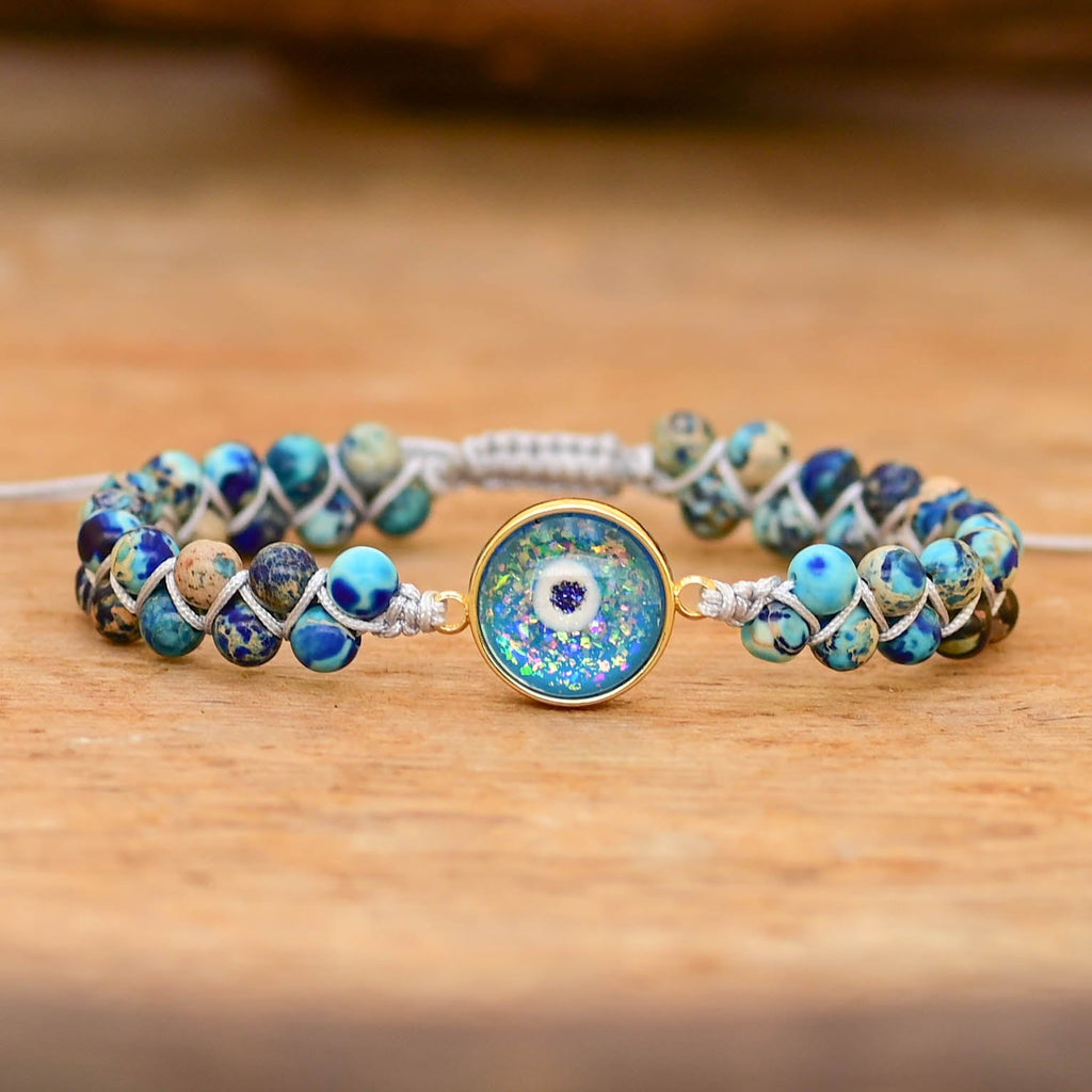 Opal-Look Evil Eye Bracelet