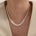 Verstelbare ketting met imitatieparels