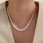 Verstelbare ketting met imitatieparels