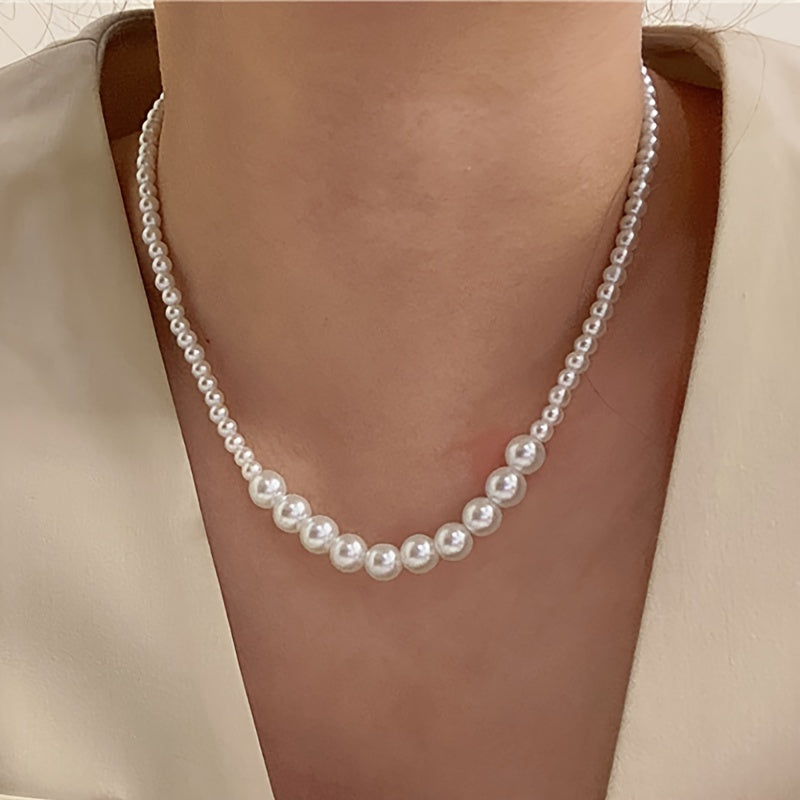 Verstelbare ketting met imitatieparels