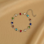 Candy-Coloured Heart Bracelet