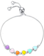 Adjustable 925 Sterling Paw Print Charm Bracelet