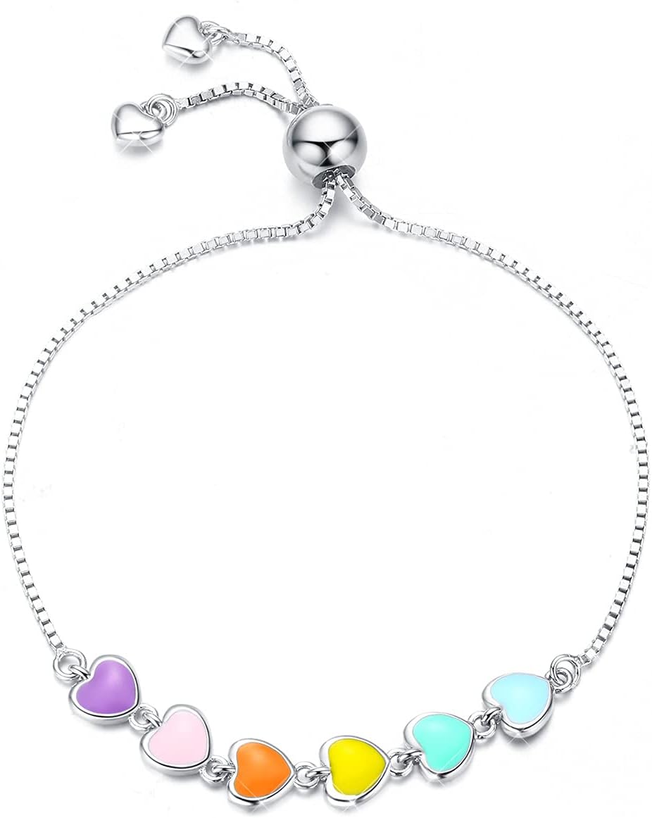 Adjustable 925 Sterling Paw Print Charm Bracelet