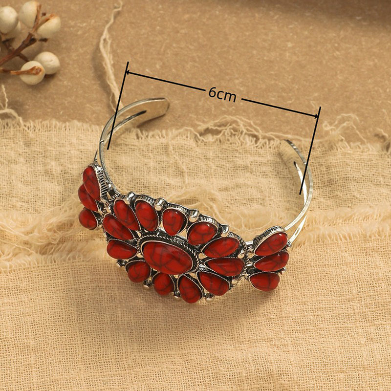 Vintage Bohemian Ethnic Turquoise-Look Bracelet