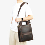 Elegant Brown Leather Document Portfolio