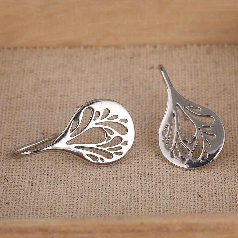 Handcrafted Teardrop Filigree Drop Earrings