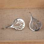Handcrafted Teardrop Filigree Drop Earrings