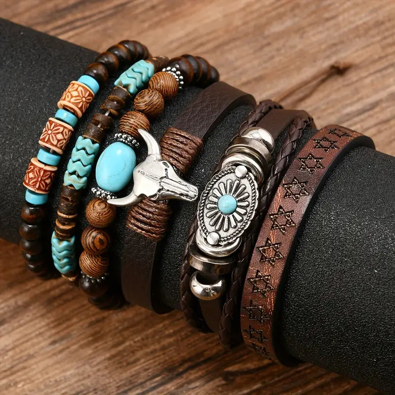 Multi-Strand Wrap Bracelet with Charm