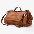 Premium weekendreistas van echt leer, 19 inch