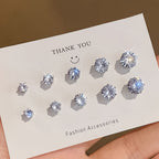Sparkly Magnetic Clip-On Earrings in Three Sizes