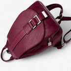 Elegant Soft Leather Backpack That Sits Evenly on Both Shoulders