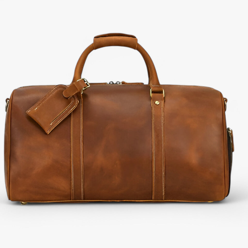Full Genuine Leather Carry-On Weekend Travel Bag