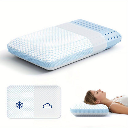 Cervical Memory Foam Pillow – Neck Support Bed Pillow with Breathable Cover