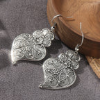Filigree Heart Hook Earrings