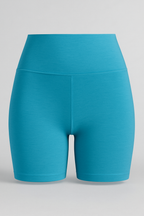 High-waist sportshort met binnenbeenlengte van 3 inch en stretch
