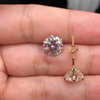 Four-Prong Solitaire Stud Earrings