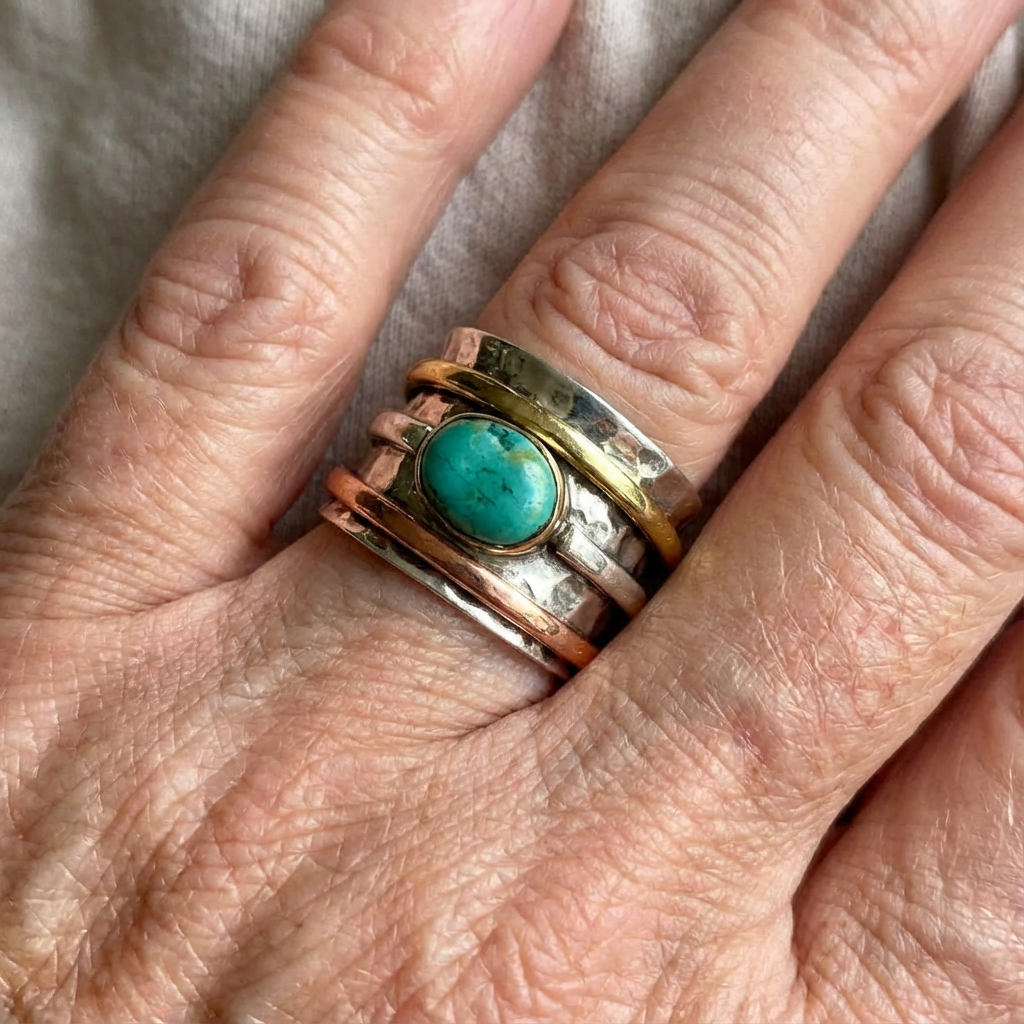 Vintage-Style Turquoise Ring