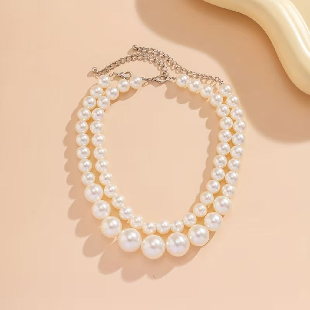 Classic Double Pearl Necklace