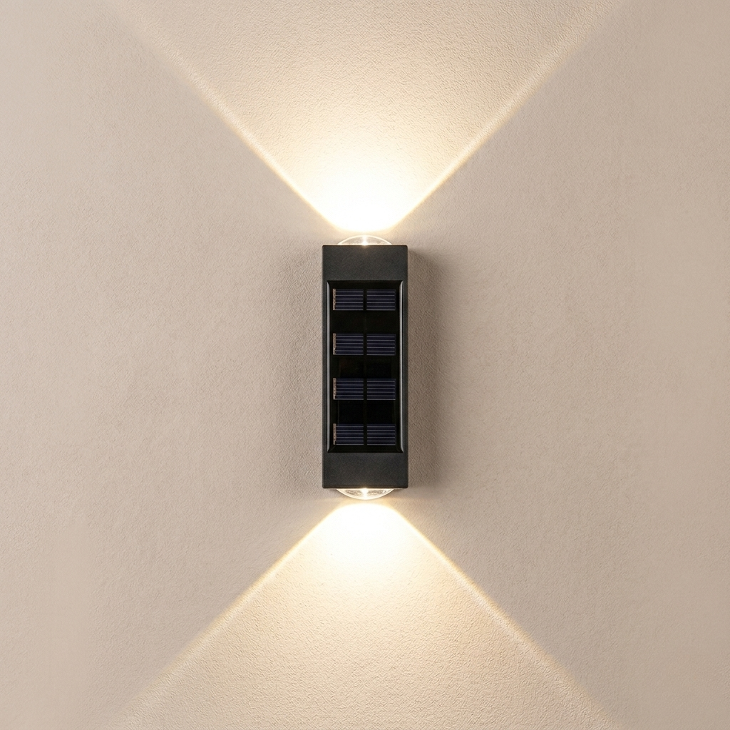 Solar Outdoor Wall Light Up Down IP65 Waterproof – Garden & Exterior Wall Lamp