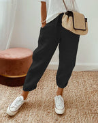 Tapered Drawstring Trousers