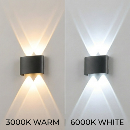 Modern LED Up Down Wall Sconce – IP65 Waterproof Indoor/Outdoor Aluminum Light