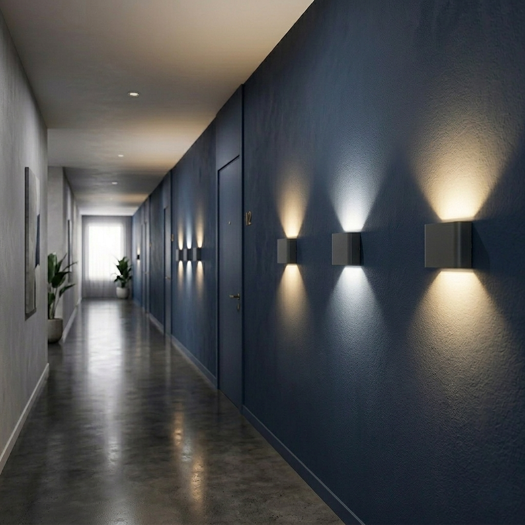 Modern Architectural Up Down Wall Light - IP65 Aluminum Sconce