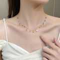 Kleurrijke dunne kristalketting