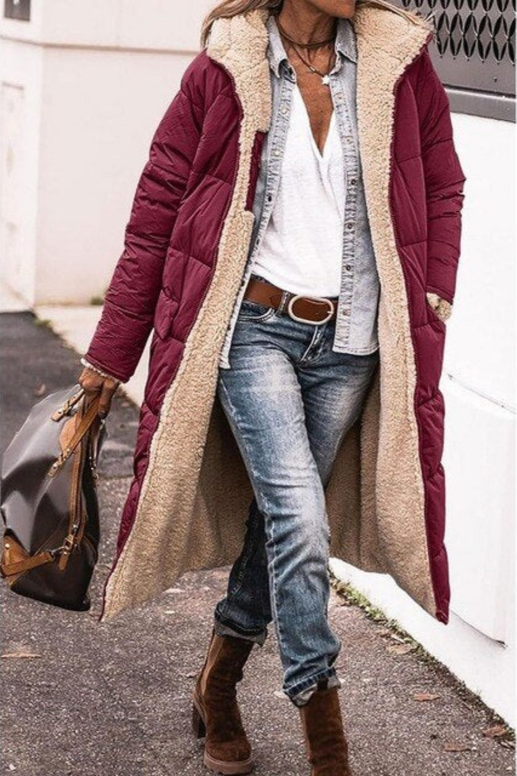 Reversible Winter Coat with Two Looks in One Warm Layer