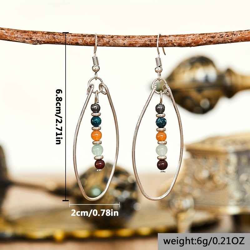 Boho druppeloorbellen met kralen