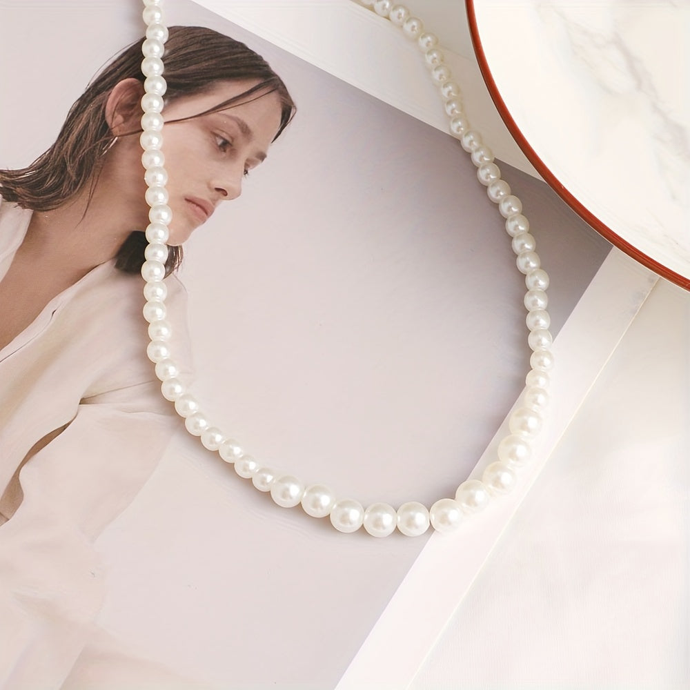 Verstelbare ketting met imitatieparels