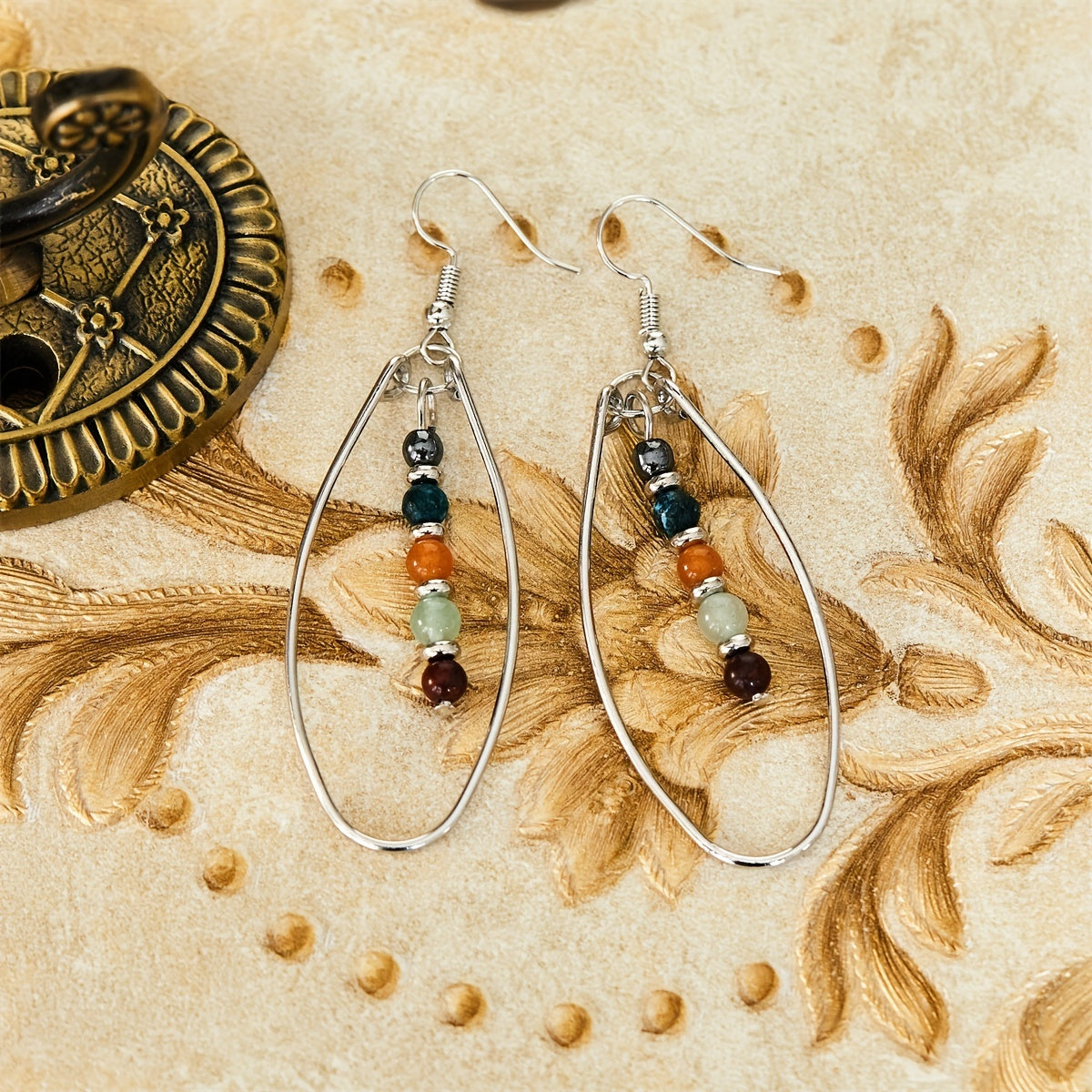 Boho druppeloorbellen met kralen