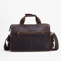 Classic Dark Brown Vintage Leather Document Folder Bag
