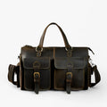 Men's Genuine Vintage Leather Briefcase for Work and Travel