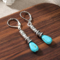 Vintage Bohemian Tibetan-Style Turquoise Earrings