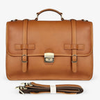 Sleek Timeless Genuine Leather Document and Laptop Folio Bag