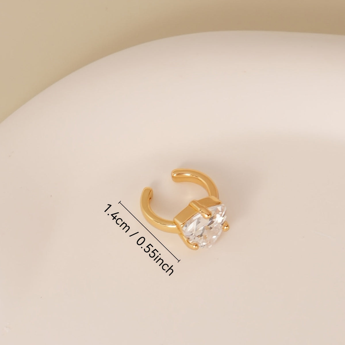 Sparkling Cubic Zirconia Ear Cuff